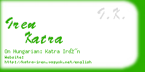 iren katra business card
